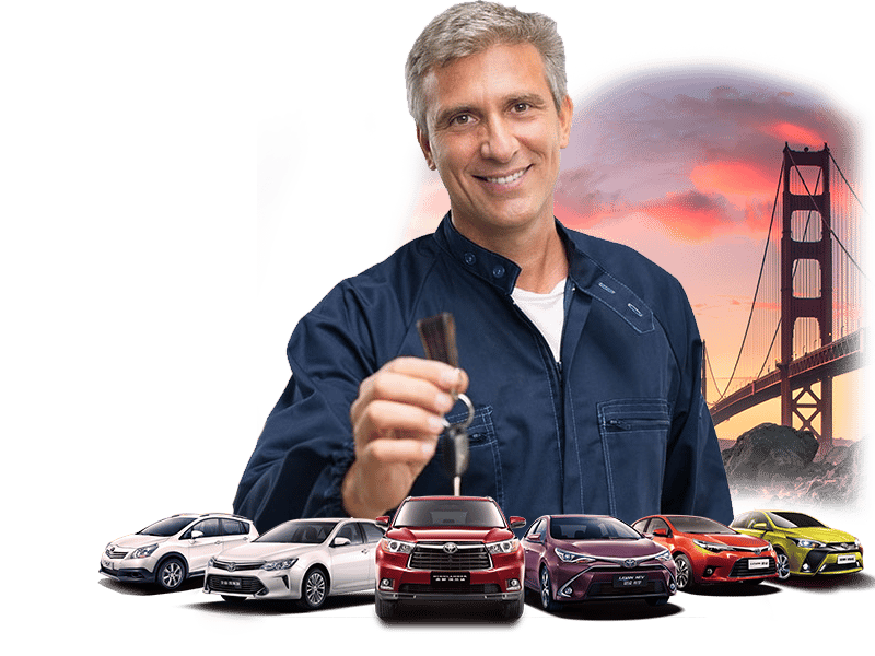 Mobile locksmith providing new car key in San Francisco